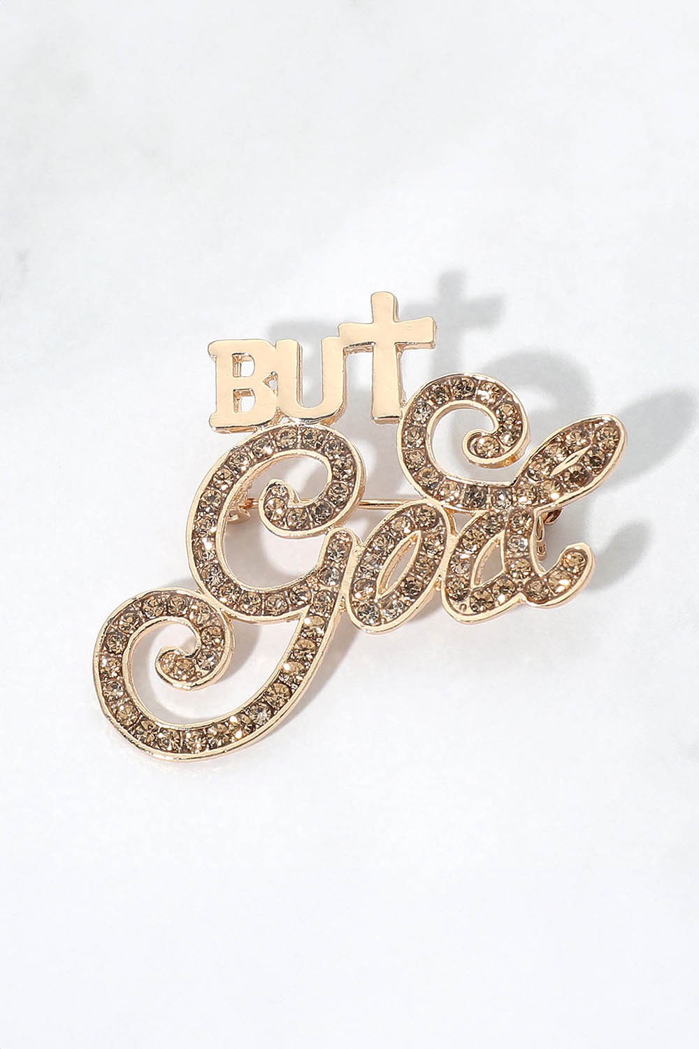 But God Topaz Brooch