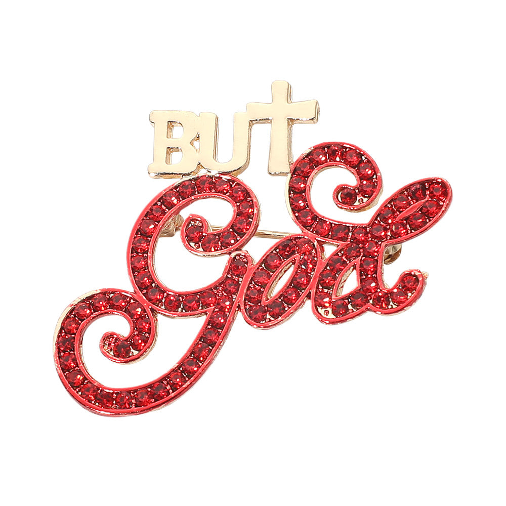 Red But God Brooch