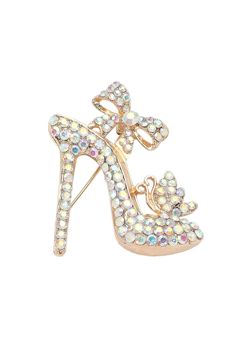 AB Gold Shoe Brooch