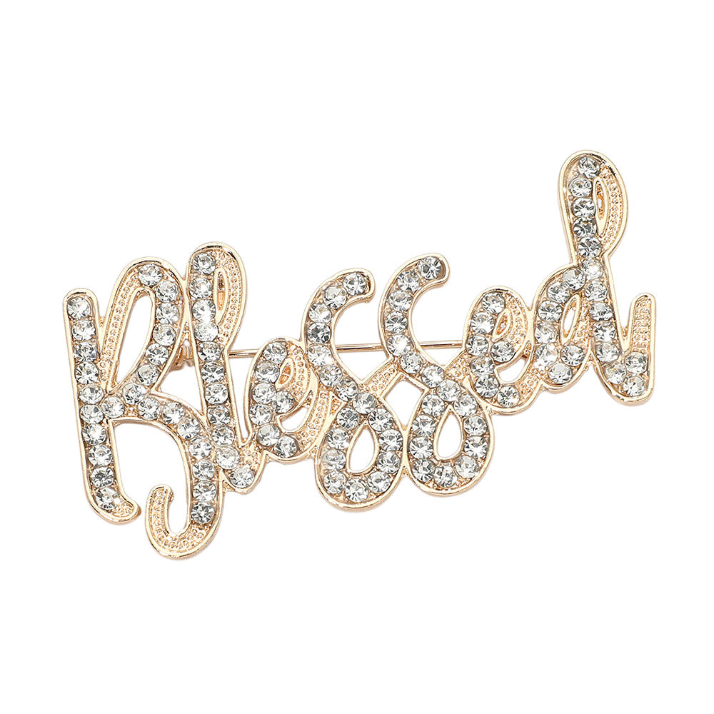 Gold Blessed Brooch