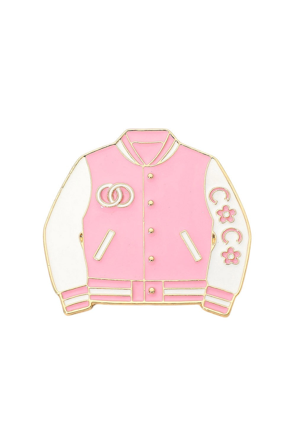 Pink Jacket Brooch