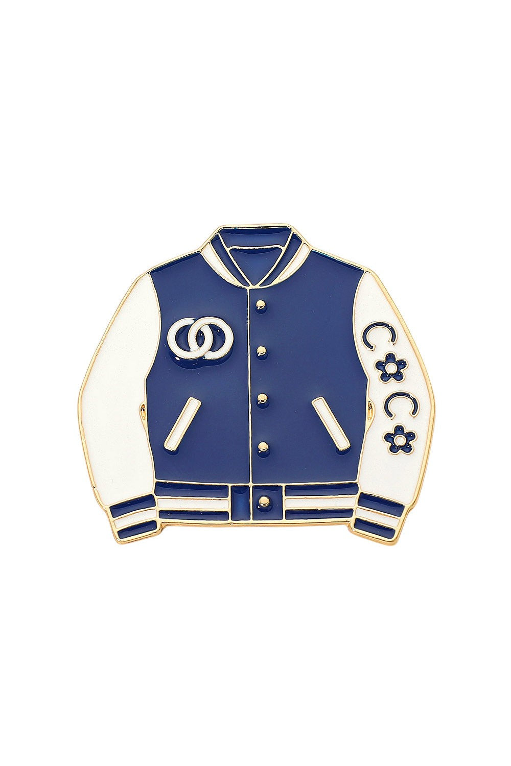 Blue Jacket Brooch