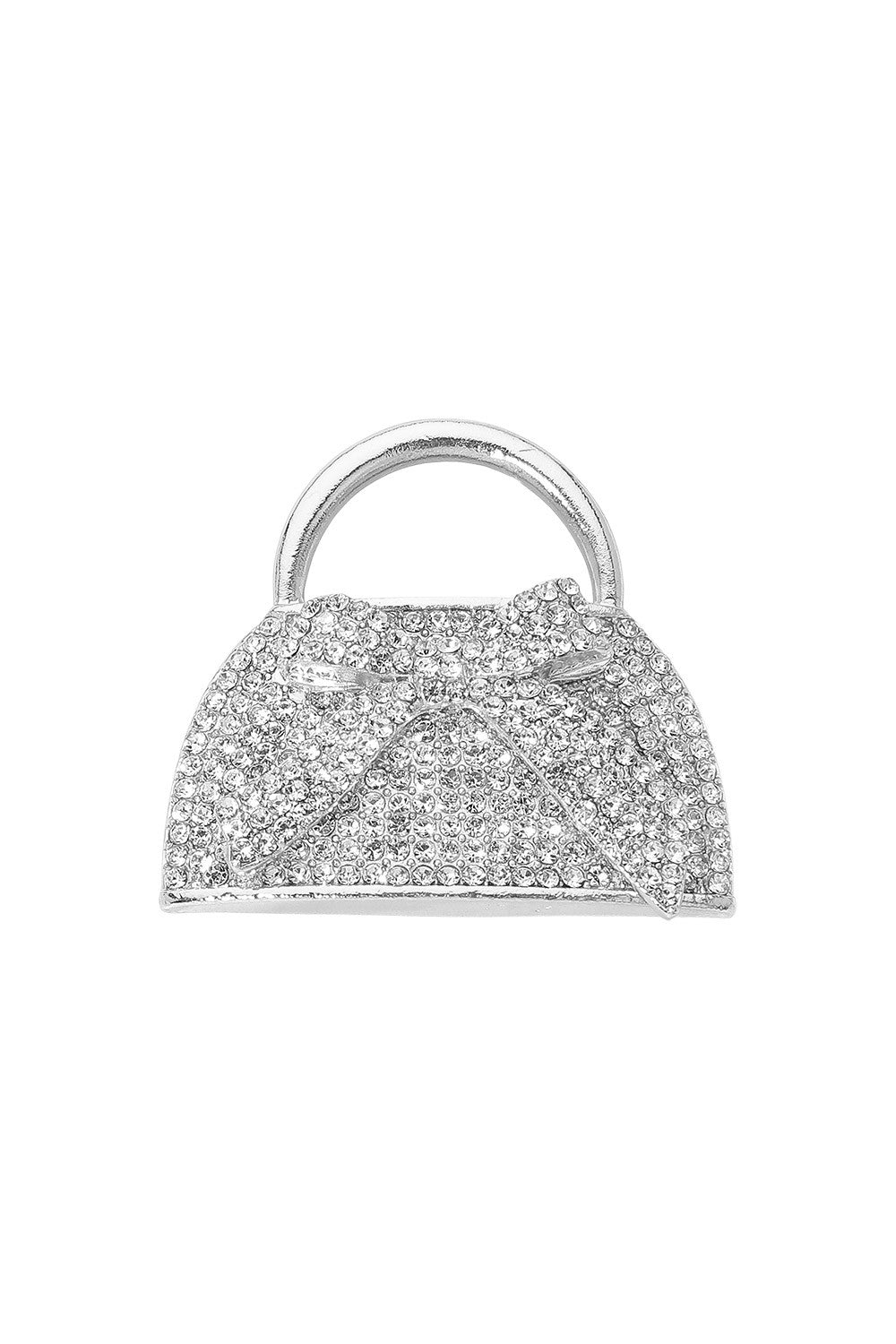Silver Bow Brooch