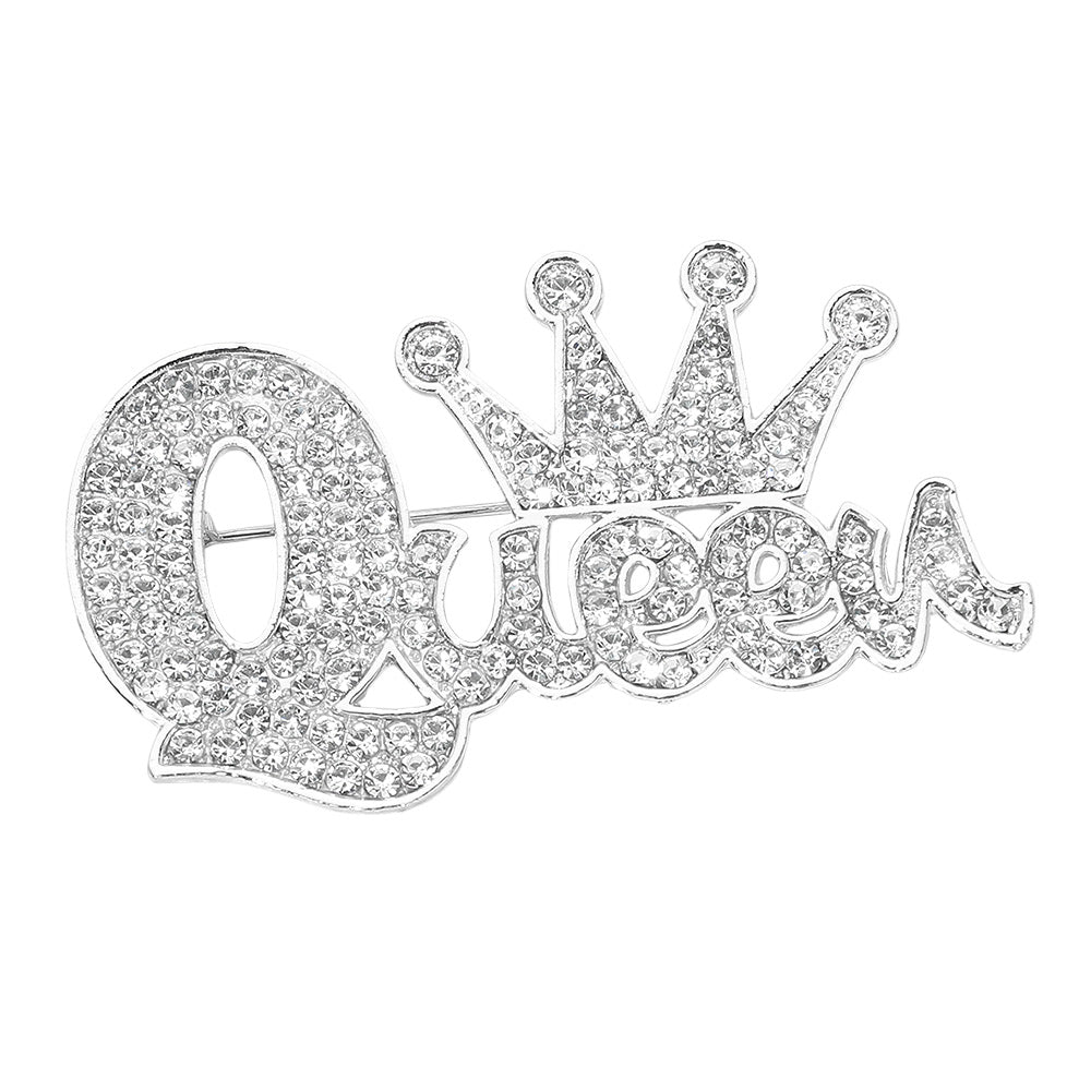 Silver Queen Brooch