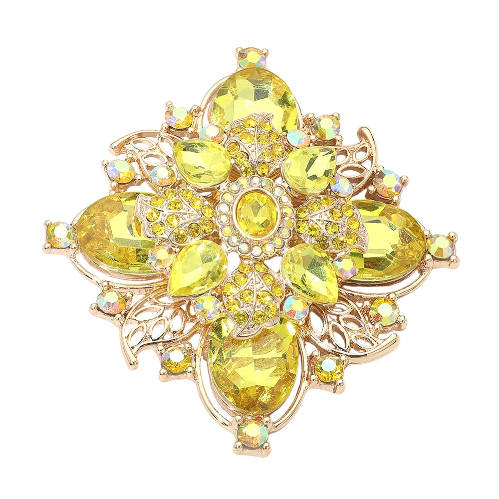 Yellow Vintage Brooch
