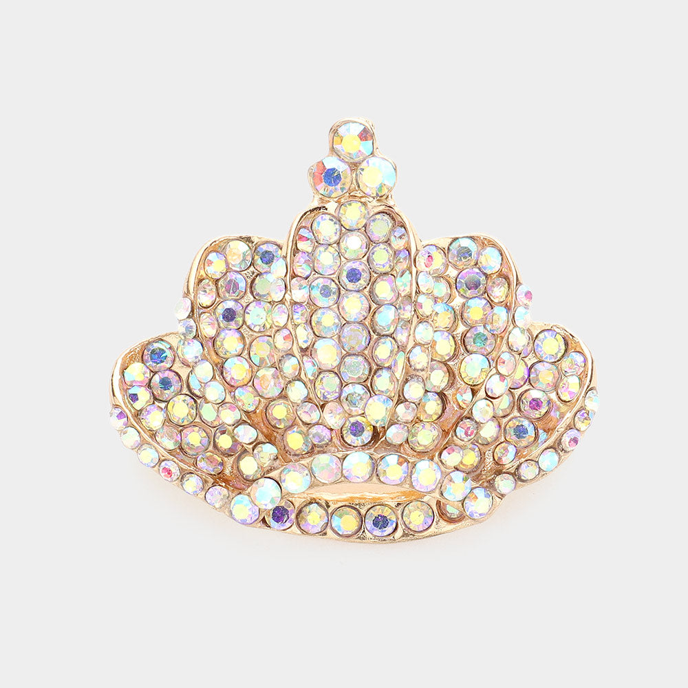 AB Crown Brooch