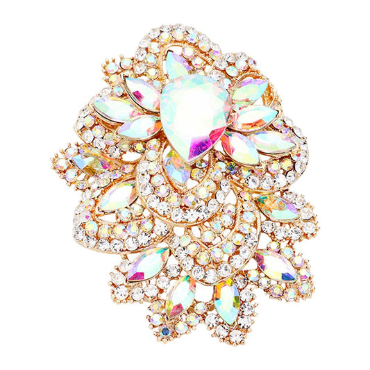 AB Gold Extravagant Brooch