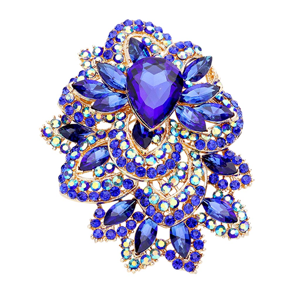 Blue Extravagant Brooch