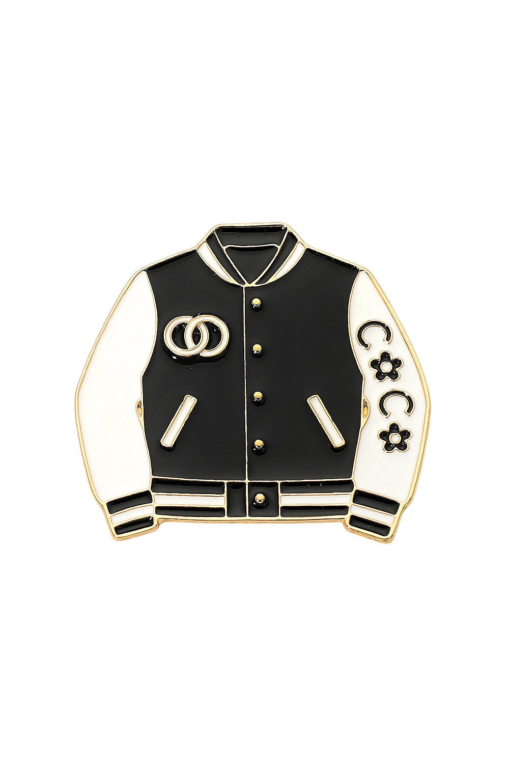 Black Jacket Brooch