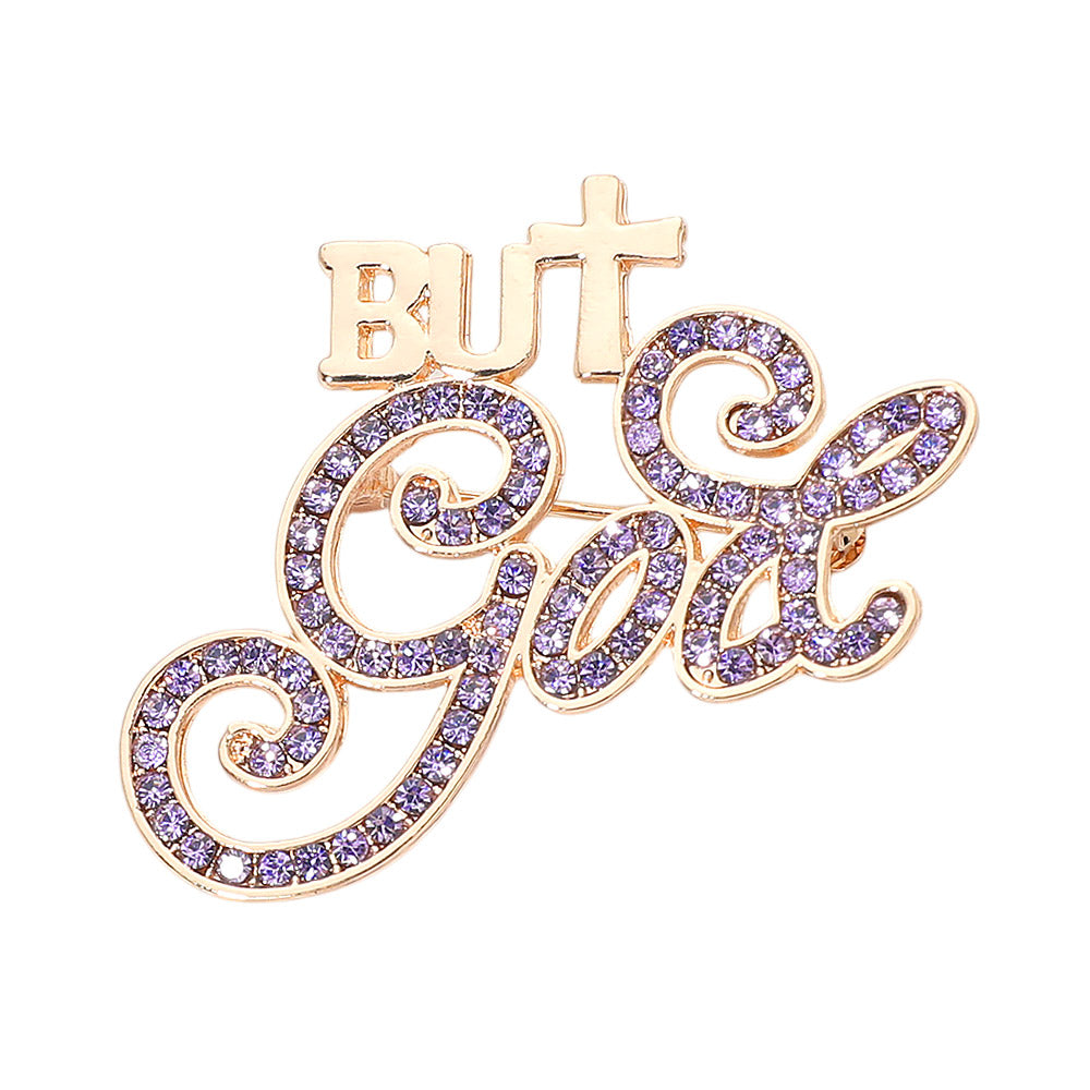 Lavender But God Brooches