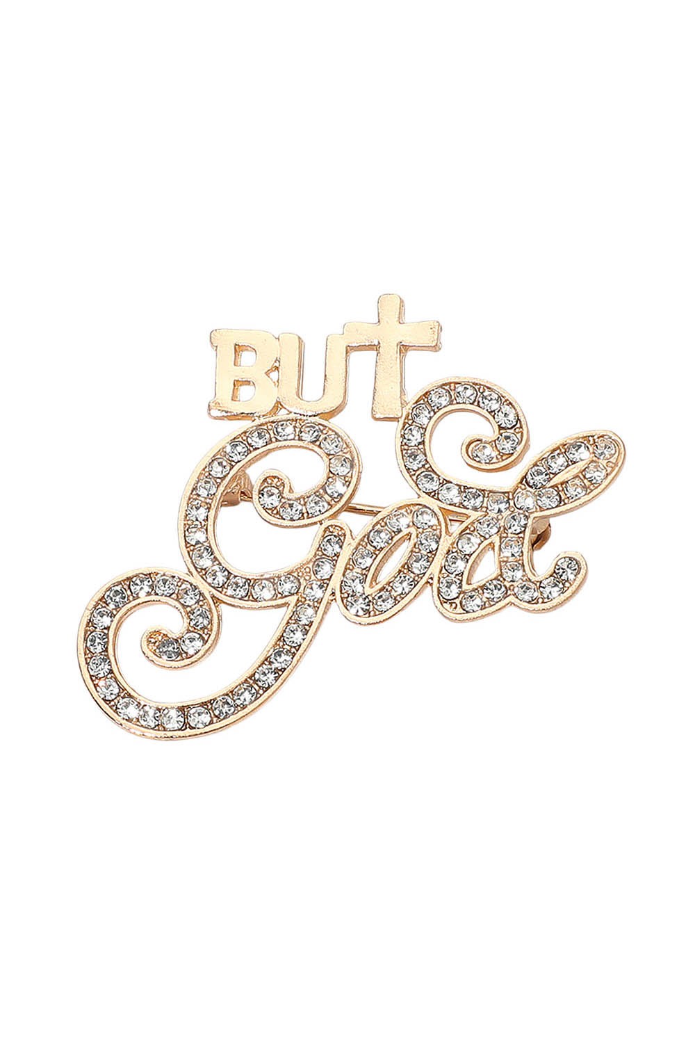 Gold But God Brooch