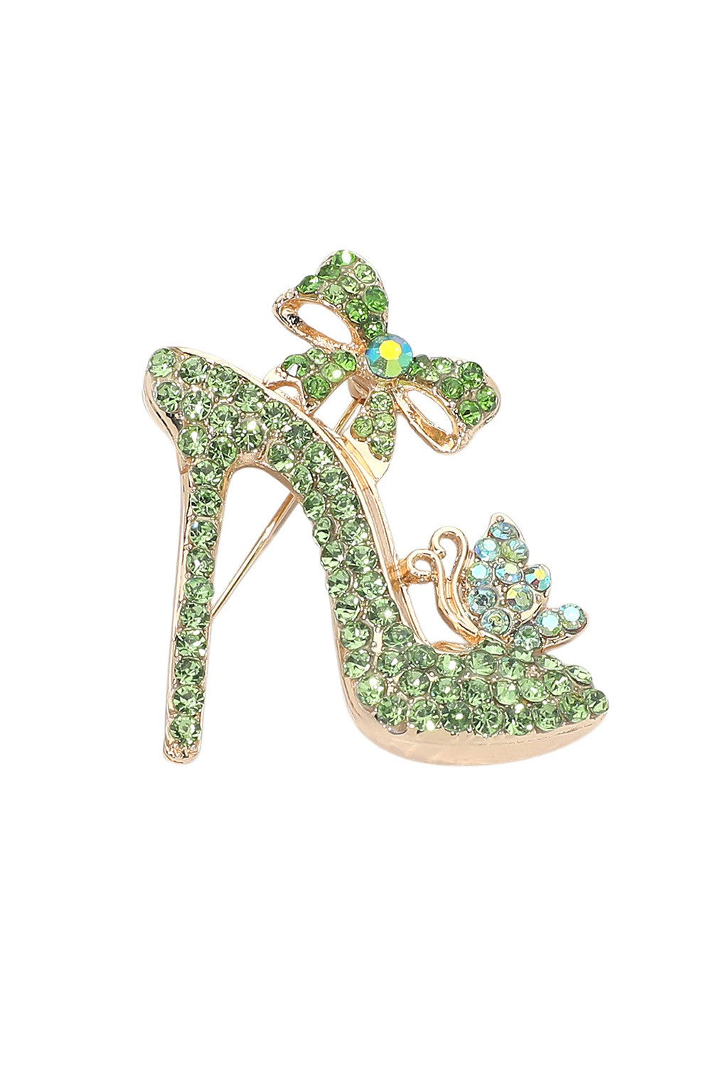 Green Shoe Brooch