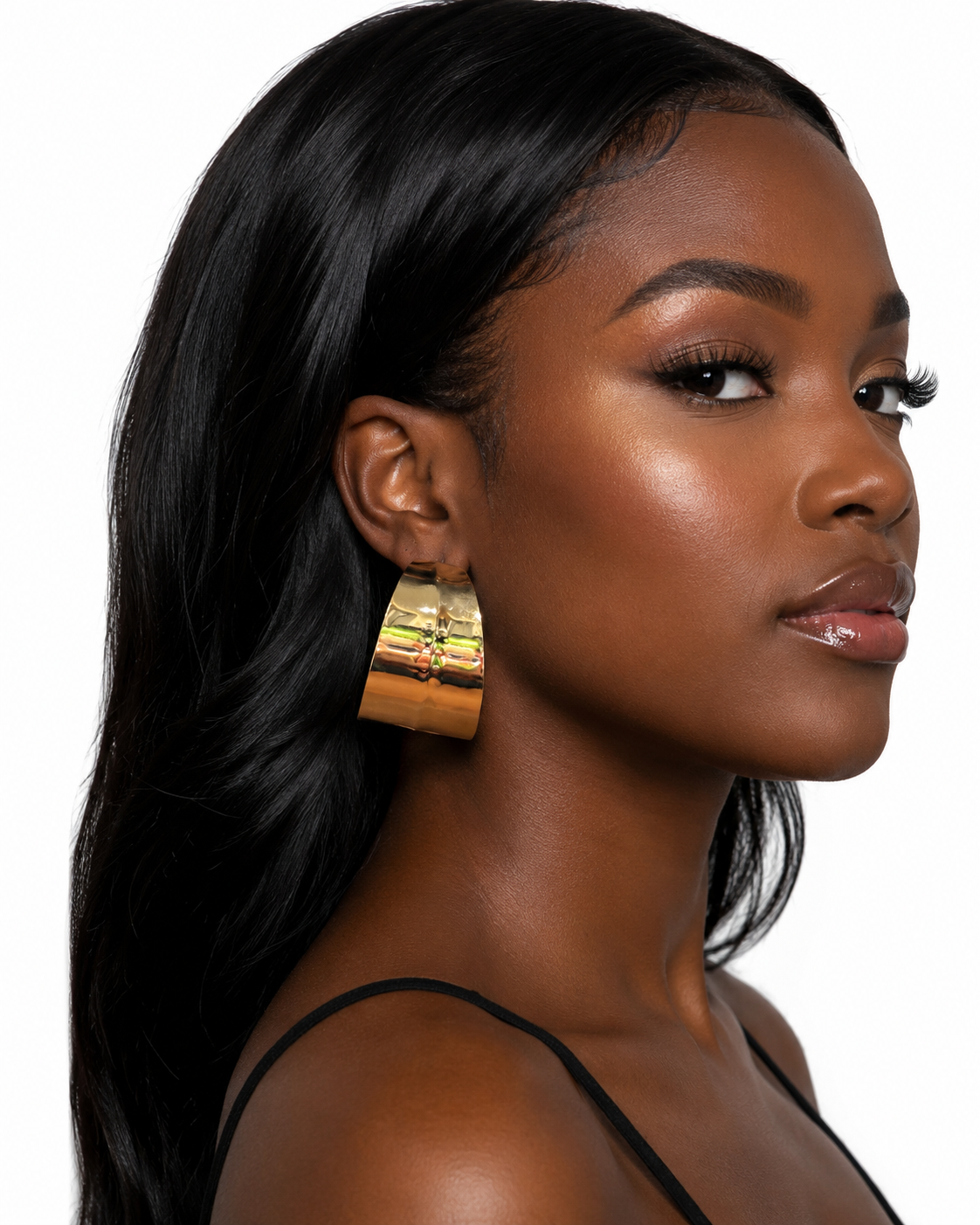 Golden Glam Hoops