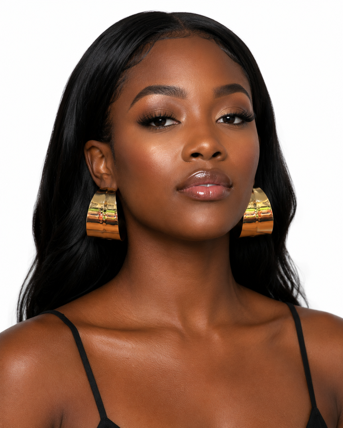 Golden Glam Hoops