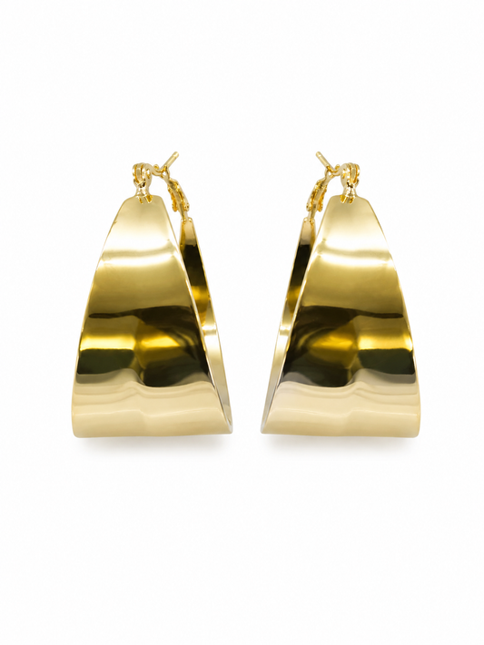 Golden Glam Hoops