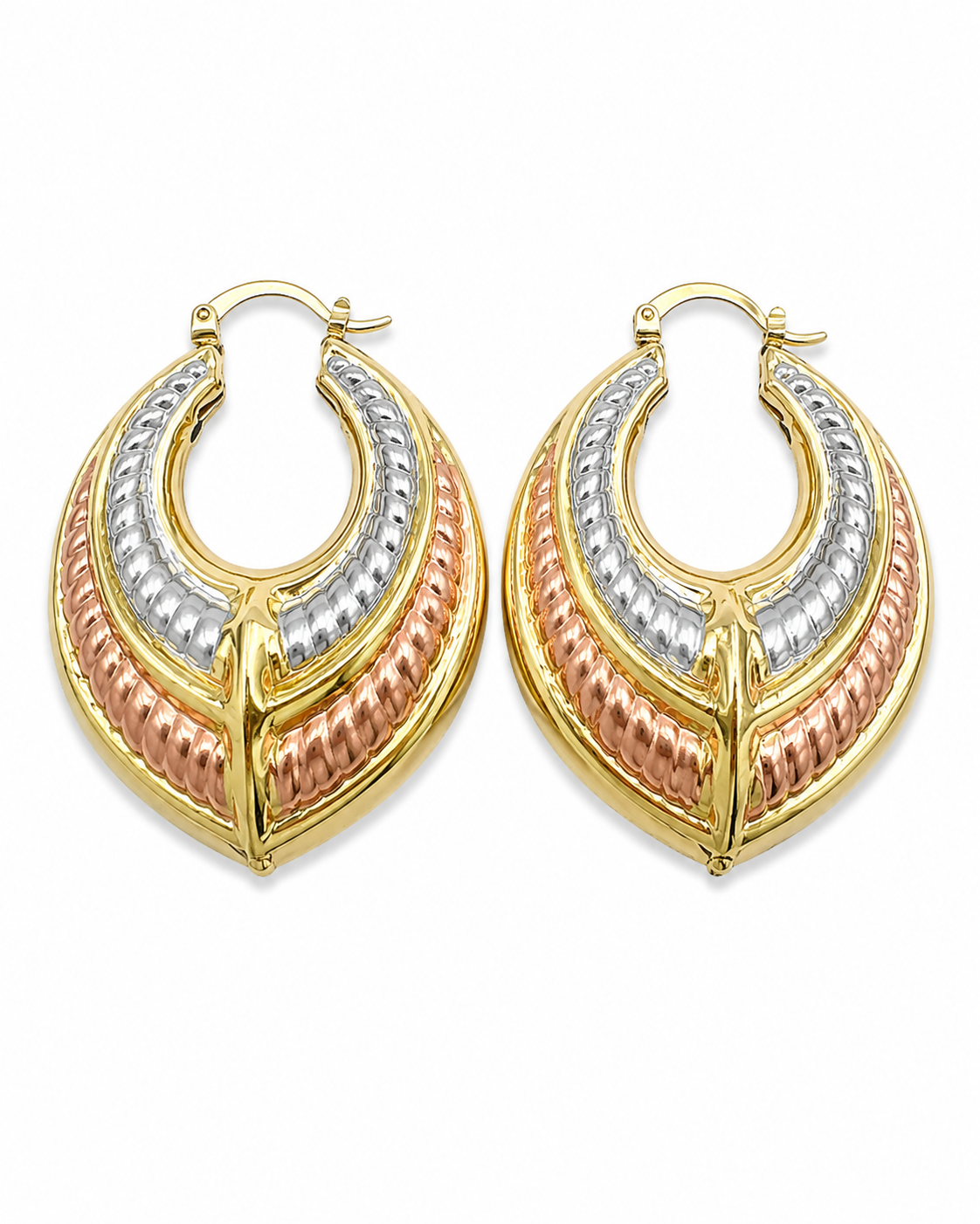 Trinity Luxe Shield Hoops