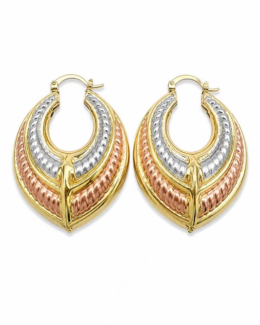 Trinity Luxe Shield Hoops