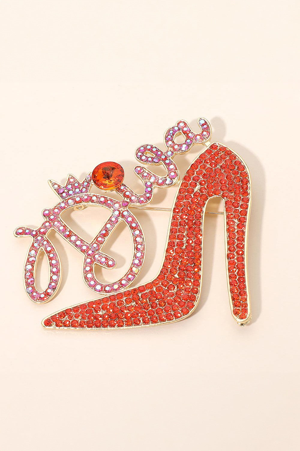 Diva Orange Brooch