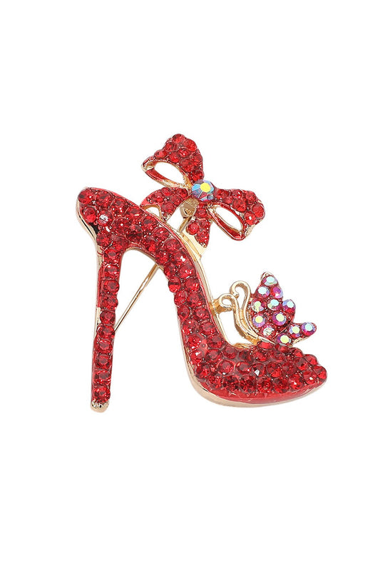 Red Shoe Brooch
