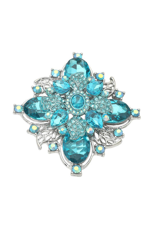 Blue Aqua Brooch