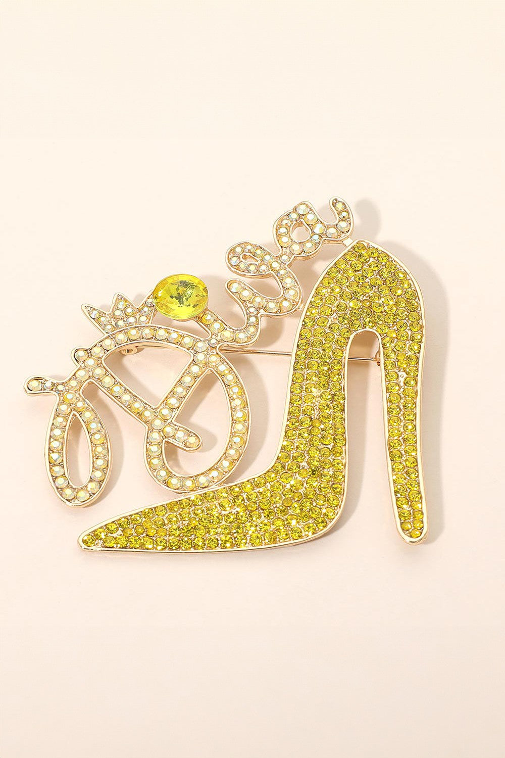 Diva Yellow Brooch