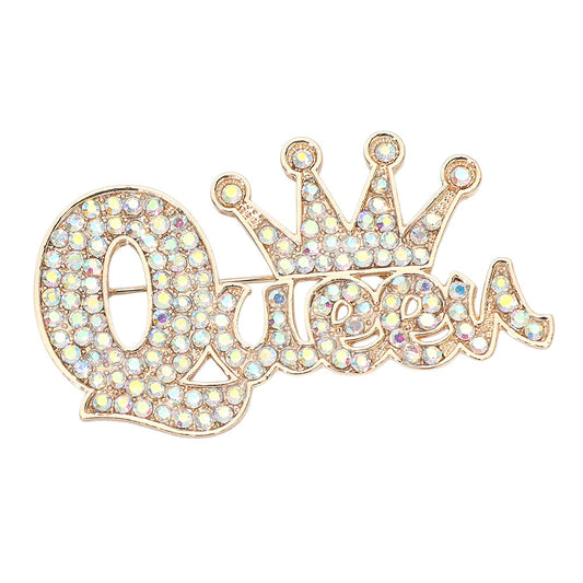 AB Gold Queen Brooch