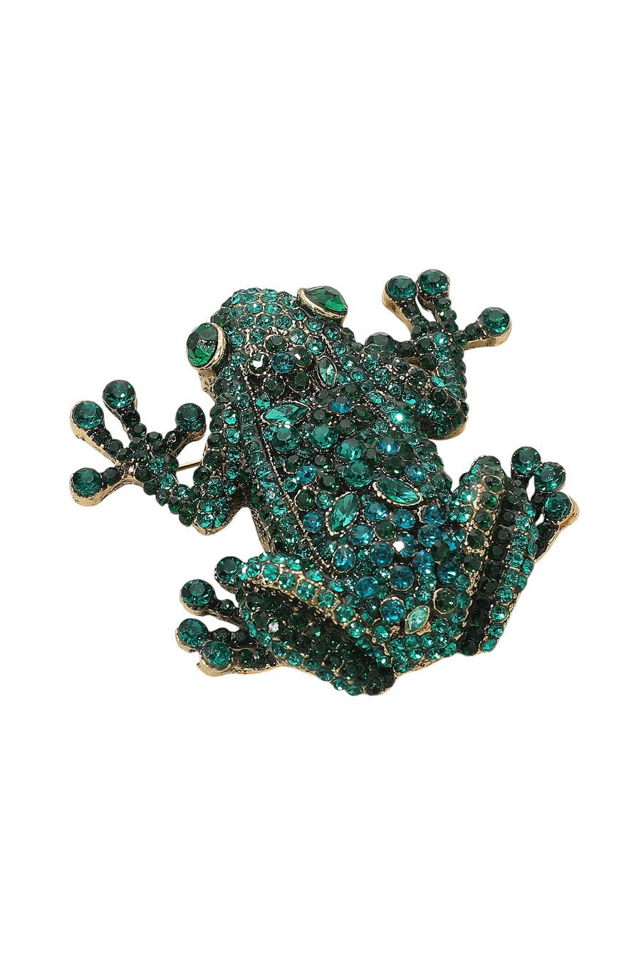 Green Frog Brooch
