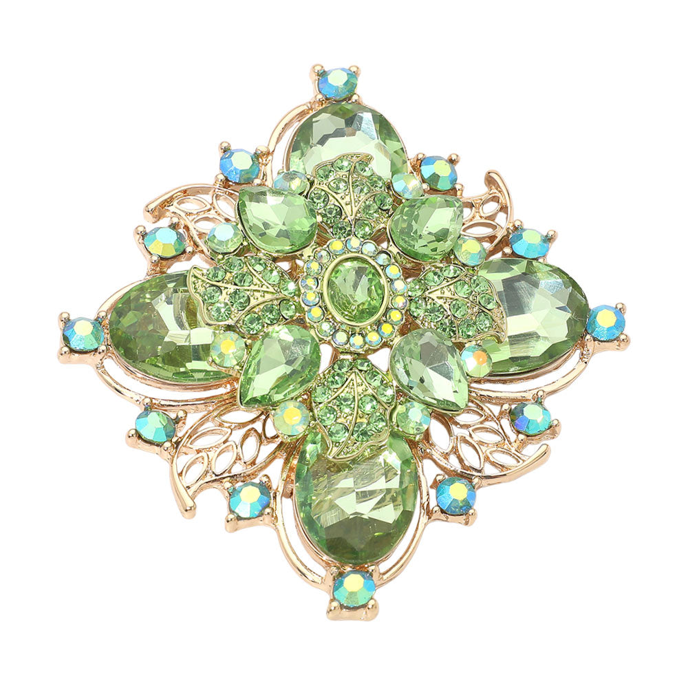 Lime Vintage Brooch