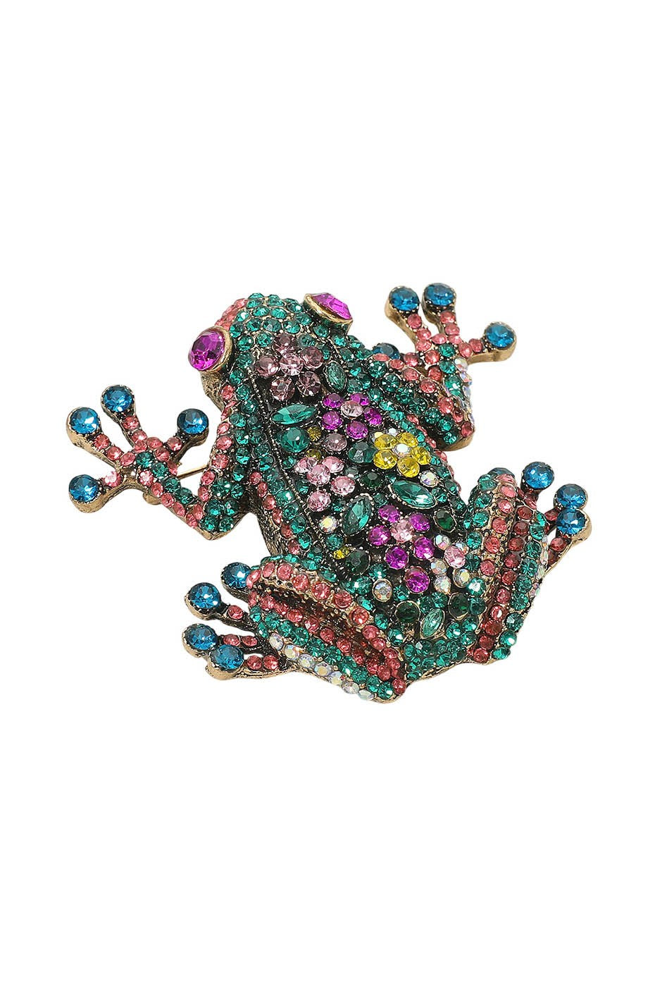 Multi Frog Brooch