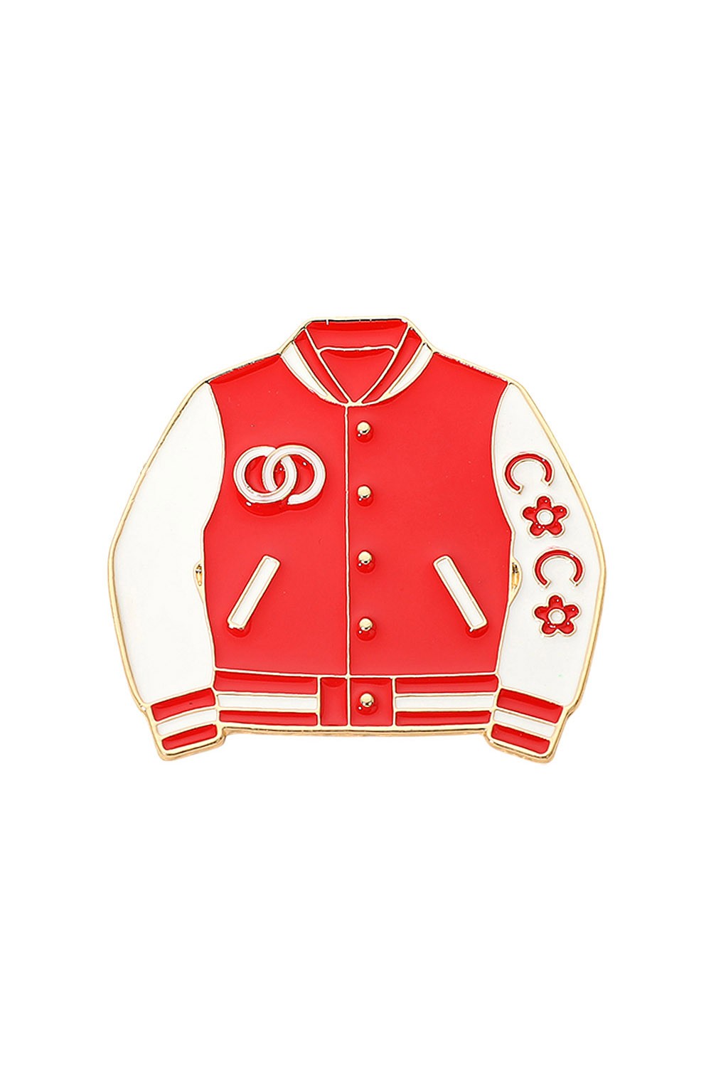 Red Jacket Brooch