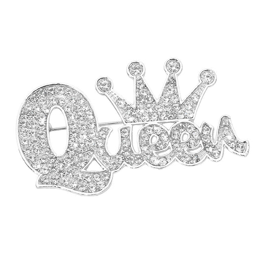 Silver Queen Brooch